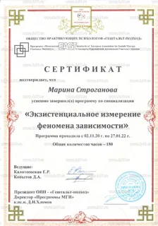 Диплом Марины Строгановой 2