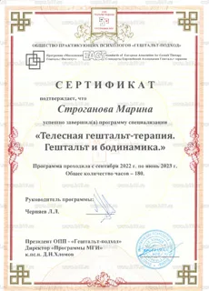 Диплом Марины Строгановой 4