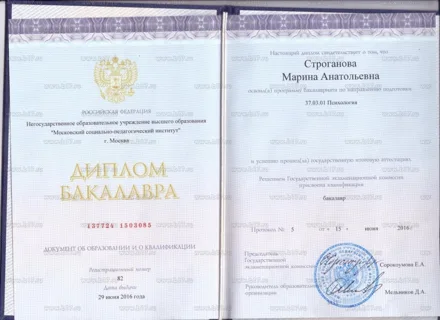 Диплом Марины Строгановой 18